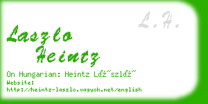 laszlo heintz business card